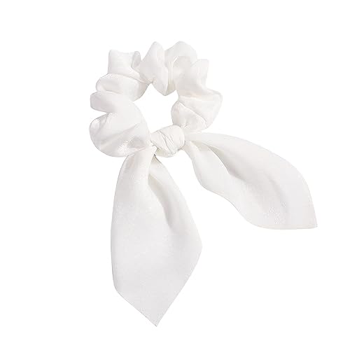 Bowknot elastische Frauen einfarbig Scrunchie Mädchen Haar Pferdeschwanz Stirnband Haar Seil Haar-Accessoires (Color : C09, Size : One Size) von ERICAT