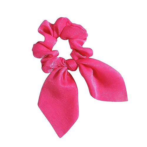 Bowknot elastische Frauen einfarbig Scrunchie Mädchen Haar Pferdeschwanz Stirnband Haar Seil Haar-Accessoires (Color : C8, Size : One Size) von ERICAT