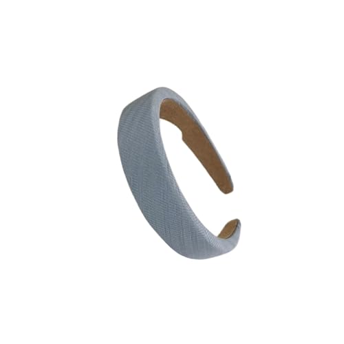 Breite Haarbänder for Frauen, Lünette, Kopfschmuck, einfarbig, blau, gestrickt, Zopf-Stirnband, Mädchen-Haarband, Haarband, Haar-Accessoires (Color : 9 20294) von ERICAT