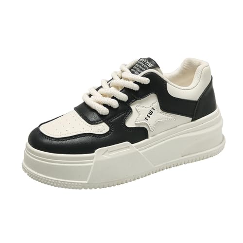 Breite fette Füße Herbst und Winter koreanische Version der Star-Schuhe Casual Thick-Soled Sport Board Schuhe Plattform Schuhe für Frauen Uk von ERICAT