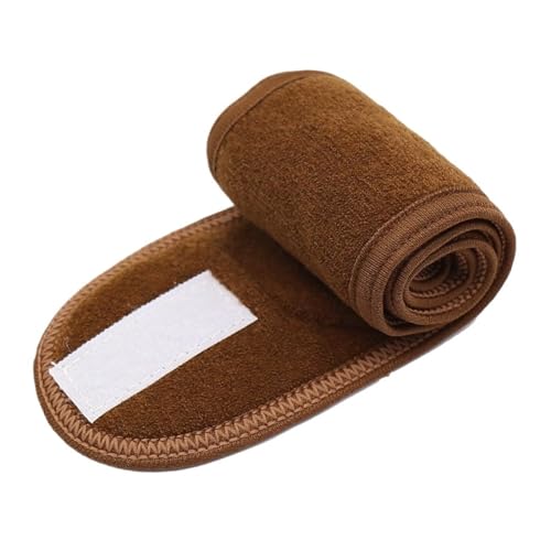 Breites Haarband for Frauen, weiches Frottee-Stirnband for Yoga, Bad, Dusche und Gesichtswaschen, Haar-Accessoires (Color : Brown) von ERICAT