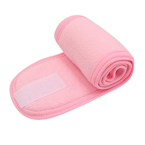 Breites Haarband for Frauen, weiches Frottee-Stirnband for Yoga, Bad, Dusche und Gesichtswaschen, Haar-Accessoires (Color : Pink) von ERICAT