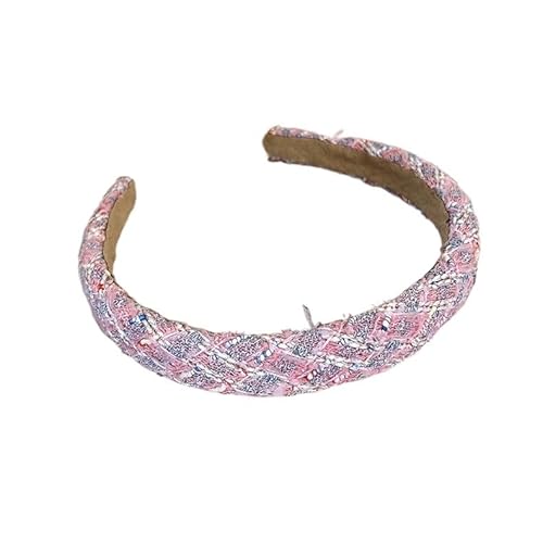 Bunte karierte Haarbänder for Frauen und Mädchen, elegantes Match, breites Stirnband, Haarreifen, Kopfschmuck, 2 Stück (Color : C10) von ERICAT