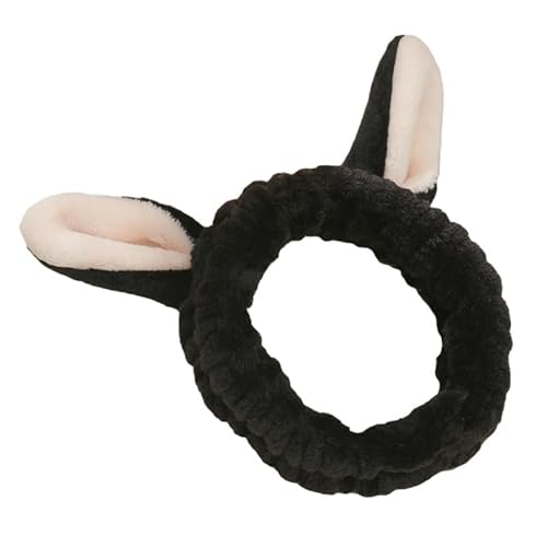 Cartoon Bär Ohr Stirnband Hase Ohr Form Haarband Frauen Make-up Stirnband weich (Color : Style T) von ERICAT