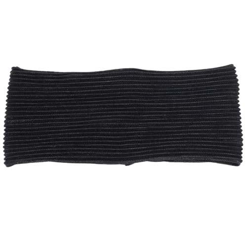 Damen Bronzing Color Gefaltetes Stirnband Atmungsaktive elastische Stirnbänder for Mädchen Mesh Haarband Zubehör (Color : Black-1) von ERICAT