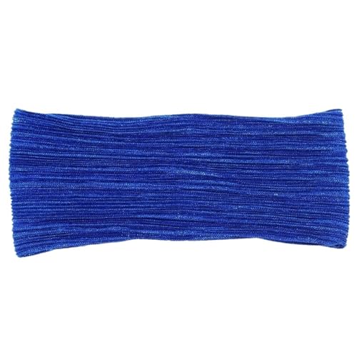 Damen Bronzing Color Gefaltetes Stirnband Atmungsaktive elastische Stirnbänder for Mädchen Mesh Haarband Zubehör (Color : Royal Blue-1) von ERICAT