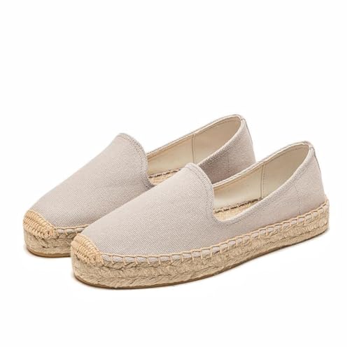 Damen Leinen Canvas Schuhe Chinesische Mode Loafers Outdoor Flache Reise Walking Schuhe Breite Kopf Große Größe Driving Schuhe Einfache Bequeme Freizeitschuhe Damen Leinen Canvas Schuhe Chinesische Mode Loafers Outdoor Flache Reise Walking Schuhe Breite Kopf Große Größe Driving Schuhe Einfache Bequeme Freizeitschuhe von ERICAT
