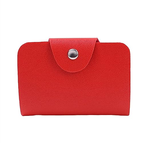 ERICAT 24 Slots Kartenhalter Tasche Fall Frauen Männer Kredit-ID-Karten-Organizer (Color : Red) von ERICAT