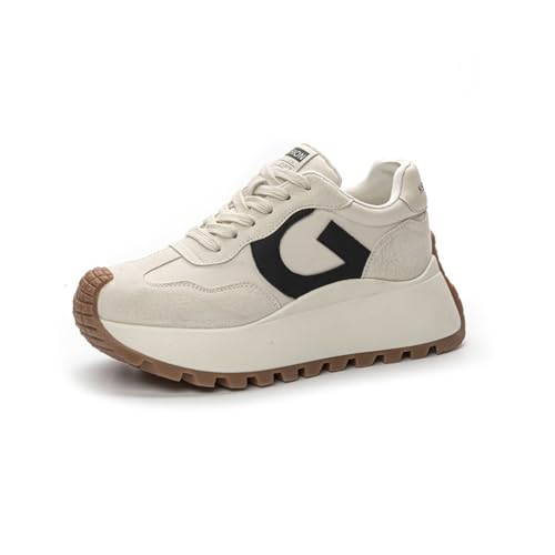 Damen Chunky Sportschuhe Atmungsaktive Mode Trainer Innenhöhe Leichte Laufschuhe Tägliche Fitness Arbeit Sneakers von ERICAT