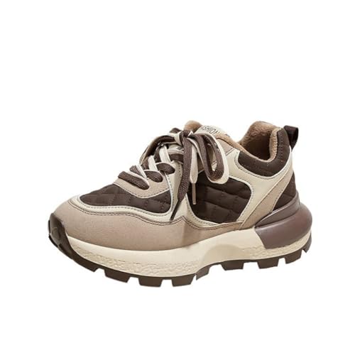 ERICAT Damen Clunky Sneakers Dicker Boden Hundert Mode Schuhe rutschfeste Dämpfung Trainer Herbst und Winter Colour Blocking Mode Arbeitsschuhe ERICAT Damen Clunky Sneakers Dicker Boden Hundert Mode Schuhe rutschfeste Dämpfung Trainer Herbst und Winter Colour Blocking Mode Arbeitsschuhe von ERICAT
