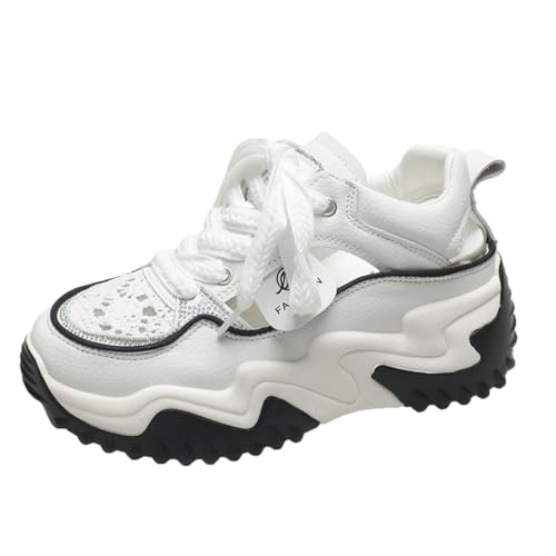 ERICAT Damen Plattform Chunky Sneakers Atmungsaktiv Leichtgewicht Freizeitschuhe Ausgehöhlt Gepolstert Trainer Lace Up Mode Sportschuhe ERICAT Damen Plattform Chunky Sneakers Atmungsaktiv Leichtgewicht Freizeitschuhe Ausgehöhlt Gepolstert Trainer Lace Up Mode Sportschuhe von ERICAT
