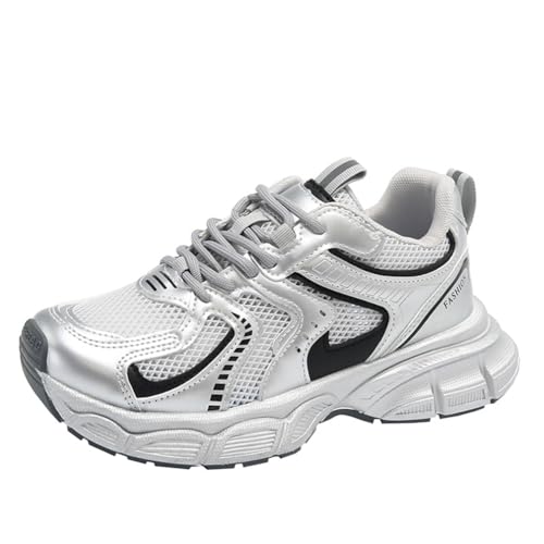 Damen Plattform Trainer Mode Höhe erhöhen passen bequem tragen Sportschuhe Mesh Garn atmungsaktiv lässig einfach dünn Reiseschuhe von ERICAT