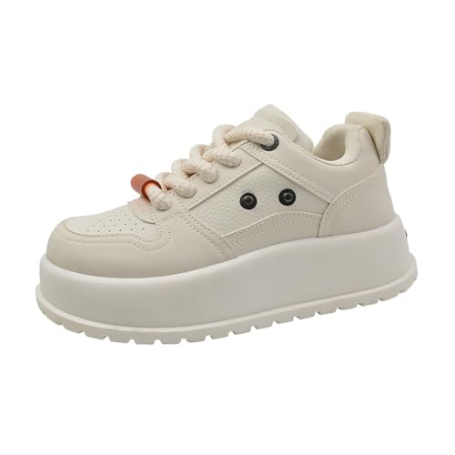 ERICAT Damen Schnürschuhe Klassische Vielseitige Mode Leichte Atmungsaktive Turnschuhe Erhöhte Höhe Bequeme Abriebfeste Studentische Laufschuhe ERICAT Damen Schnürschuhe Klassische Vielseitige Mode Leichte Atmungsaktive Turnschuhe Erhöhte Höhe Bequeme Abriebfeste Studentische Laufschuhe von ERICAT