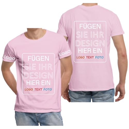 ERICAT Personalisierte Bedrucken Tshirt, selbst gestalten T Shirts Entwerfen Sie Ihr eigenes Design mit Foto, Text oder Logo. personalisiertes t-Shirt für Männer, Frauen und Paare von ERICAT
