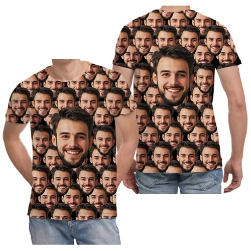 ERICAT Personalisierte Bedrucken Tshirt, selbst gestalten T Shirts Entwerfen Sie Ihr eigenes Design mit Foto, Text oder Logo. personalisiertes t-Shirt für Männer, Frauen und Paare von ERICAT