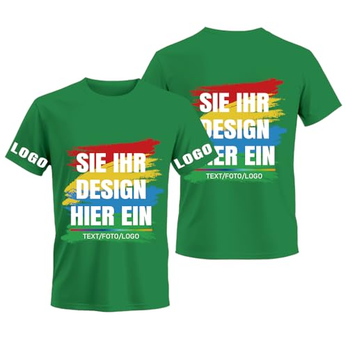 ERICAT Personalisierte selbst gestalten T-Shirts, personalisiertes Tshirt – Fügen Sie Ihr eigenes Bild, Ihren Text oder Ihr Logo hinzu. Bedrucken T Shirts für Männer und Frauen von ERICAT