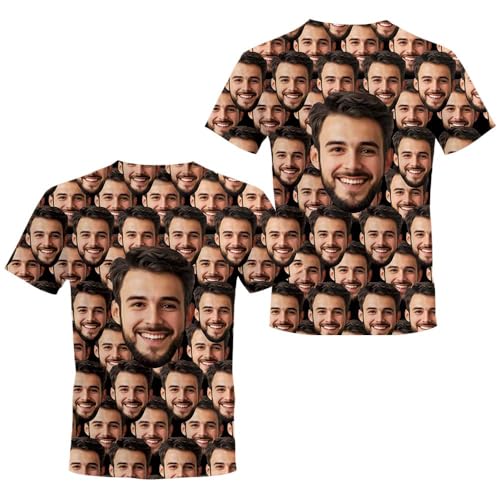 ERICAT Personalisierte selbst gestalten T-Shirts, personalisiertes Tshirt – Fügen Sie Ihr eigenes Bild, Ihren Text oder Ihr Logo hinzu. Bedrucken T Shirts für Männer und Frauen von ERICAT