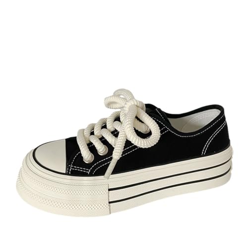 ERICAT Weiße Muffin Segeltuchschuhe Damen Dicke Sohle Erhöhte Sportschuhe Studenten Casual Hundert Schuhe Niedrige Retro-Laufschuhe ERICAT Weiße Muffin Segeltuchschuhe Damen Dicke Sohle Erhöhte Sportschuhe Studenten Casual Hundert Schuhe Niedrige Retro-Laufschuhe von ERICAT