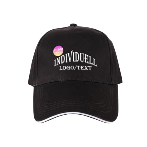 ERICAT personalisiert Cap personalisierte Basecap Baseball Cap mit Foto/Logo/Text gestalten Cap selbst gestalten,verstellbare Trucker-Kappe, lässige Sonnenschild-Kappe als Geschenk von ERICAT