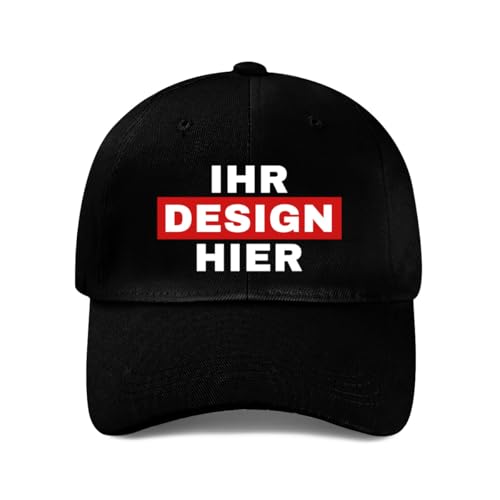 ERICAT personalisiert Cap personalisierte Basecap mit Foto/Logo/Text Baseball Cap selbst gestalten für Männer&FrauenBaseballkappe, verstellbare Trucker-Kappe aus Baumwolle,Unisex-Dad-Hut von ERICAT