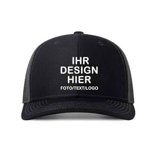 ERICAT personalisiert Cap personalisierte Basecap mit Foto/Logo/Text Baseball Cap selbst gestalten für Männer&FrauenBaseballkappe, verstellbare Trucker-Kappe aus Baumwolle,Unisex-Dad-Hut von ERICAT