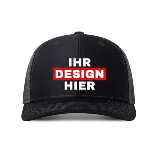 ERICAT personalisiert Cap personalisierte Basecap personalisierte Baseballkappe mit Foto/Logo/Text Cap selbst gestalten,personalisiert Klassische Trucker-Kappe für Männer Frauen von ERICAT