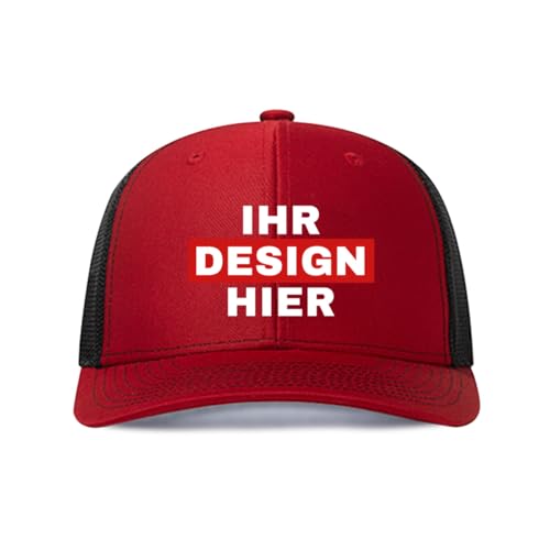 ERICAT personalisiert Cap personalisierte Basecap personalisierte Baseballkappe mit Foto/Logo/Text Cap selbst gestalten,personalisiert Klassische Trucker-Kappe für Männer Frauen von ERICAT
