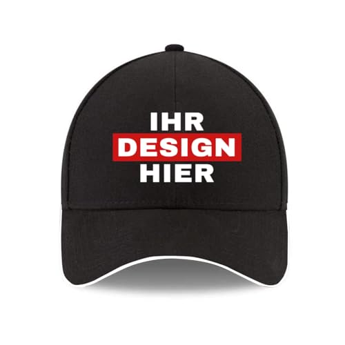 ERICAT personalisiert Cap personalisierte Basecap personalisierte Baseballkappe mit Foto/Logo/Text Cap selbst gestalten,personalisiert Klassische Trucker-Kappe für Männer Frauen von ERICAT