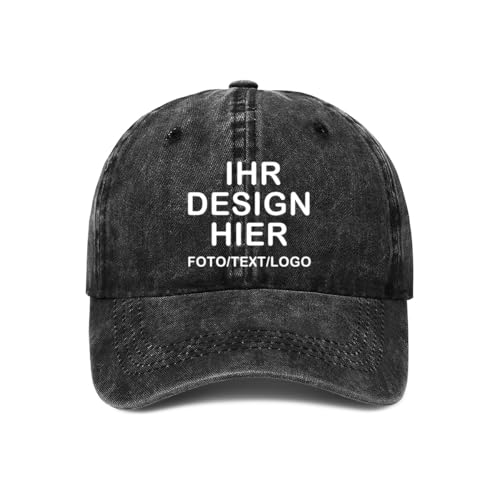 ERICAT personalisiert Cap personalisierte Basecap personalisierte Kappe personalisiertes Baseball Cap mit Foto/Logo/Text Kappe selbst gestalten Trucker Caps für Männer & Frauen in großen Mengen von ERICAT
