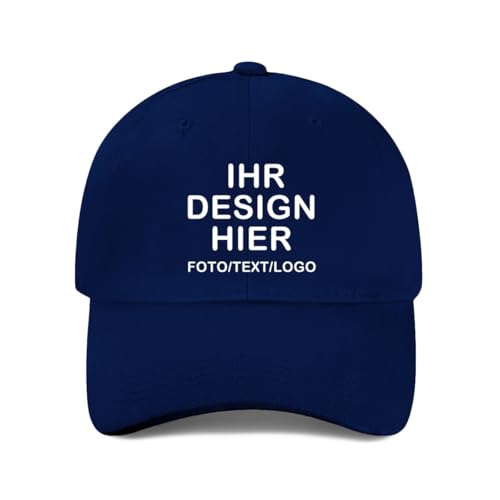 ERICAT personalisiert Cap personalisierte Basecap personalisierte Kappe personalisiertes Baseball Cap mit Foto/Logo/Text Kappe selbst gestalten Trucker Caps für Männer & Frauen in großen Mengen von ERICAT