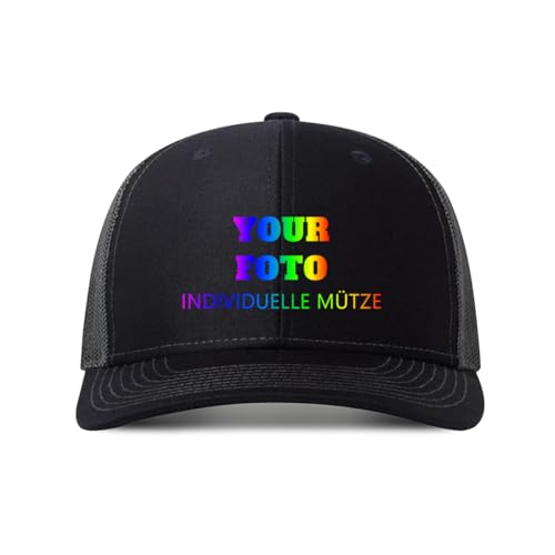 ERICAT personalisiert Cap personalisierte Basecap personalisierte Kappe personalisiertes Baseball Cap mit Foto/Logo/Text Kappe selbst gestalten Trucker Caps für Männer & Frauen in großen Mengen von ERICAT