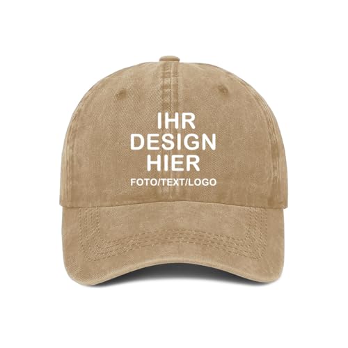 ERICAT personalisiert Cap personalisierte Basecap personalisierte Kappe personalisiertes Baseball Cap mit Foto/Logo/Text Kappe selbst gestalten Trucker Caps für Männer & Frauen in großen Mengen von ERICAT