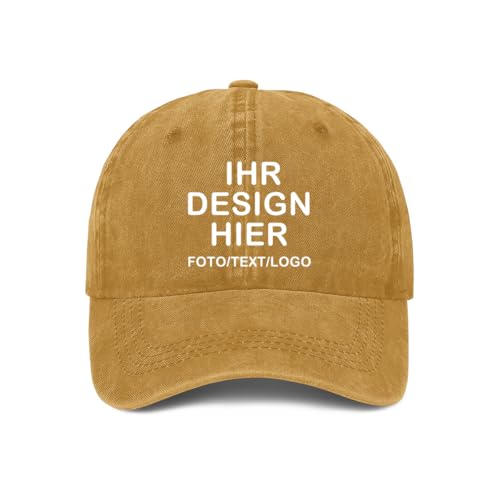 ERICAT personalisiert Cap personalisierte Basecap personalisierte Kappe personalisiertes Baseball Cap mit Foto/Logo/Text Kappe selbst gestalten Trucker Caps für Männer & Frauen in großen Mengen von ERICAT
