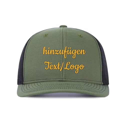 ERICAT personalisiert Cap personalisierte Basecap personalisiertes Baseball Cap Text selbst gestalten mit Foto/Namen Trucker Cap Kappe für Männer & Frauen von ERICAT
