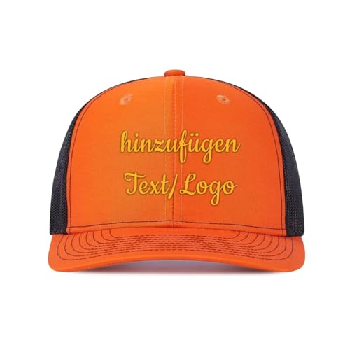 ERICAT personalisiert Cap personalisierte Basecap personalisiertes Baseball Cap Text selbst gestalten mit Foto/Namen Trucker Cap Kappe für Männer & Frauen von ERICAT