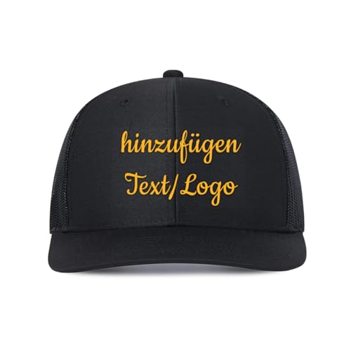 ERICAT personalisiert Cap personalisierte Basecap personalisiertes Baseball Cap Text selbst gestalten mit Foto/Namen Trucker Cap Kappe für Männer & Frauen von ERICAT