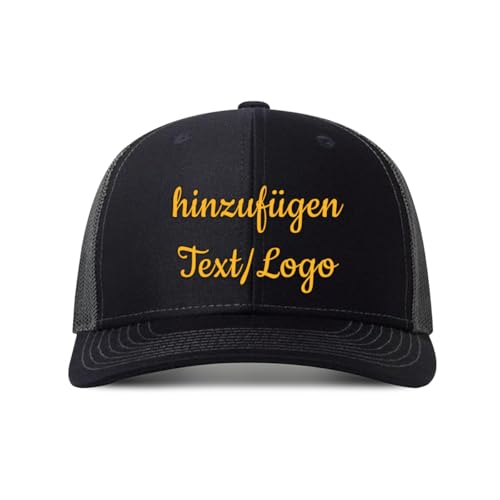 ERICAT personalisiert Cap personalisierte Basecap personalisiertes Baseball Cap Text selbst gestalten mit Foto/Namen Trucker Cap Kappe für Männer & Frauen von ERICAT