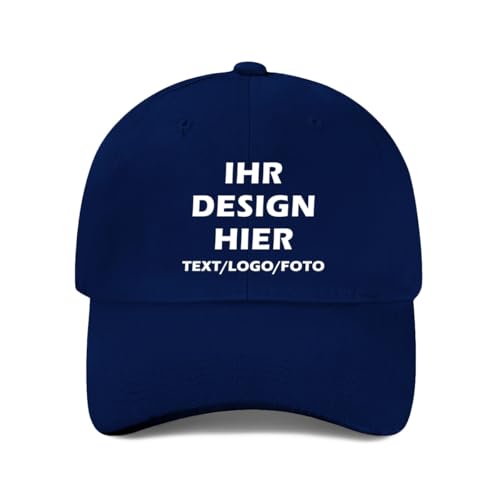 ERICAT personalisiert Cap personalisierte Basecap personalisiertes Baseball Cap Text selbst gestalten mit Foto/Namen Trucker Cap Kappe für Männer & Frauen von ERICAT