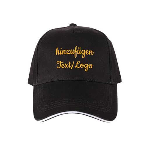 ERICAT personalisiert Cap personalisierte Basecap personalisiertes Baseball Cap Text selbst gestalten mit Foto/Namen Trucker Cap Kappe für Männer & Frauen von ERICAT