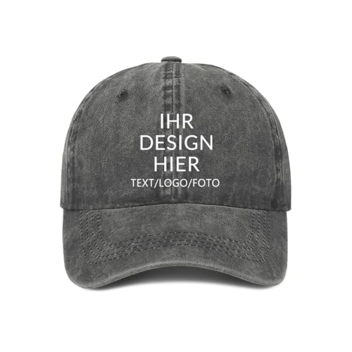 ERICAT personalisiert Cap personalisierte Basecap personalisiertes Baseball Cap mit Foto –selbst gestalten mit Ihrem Logo Kappe, Unisex-Trucker-Kappe Mesh Cap von ERICAT