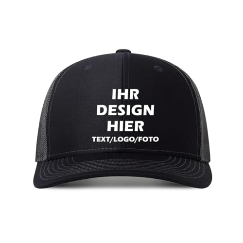 ERICAT personalisiert Cap personalisierte Basecap personalisiertes Baseball Cap mit Foto –selbst gestalten mit Ihrem Logo Kappe, Unisex-Trucker-Kappe Mesh Cap von ERICAT