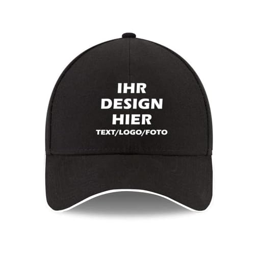 ERICAT personalisiert Cap personalisierte Basecap personalisiertes Baseball Cap mit Foto –selbst gestalten mit Ihrem Logo Kappe, Unisex-Trucker-Kappe Mesh Cap von ERICAT