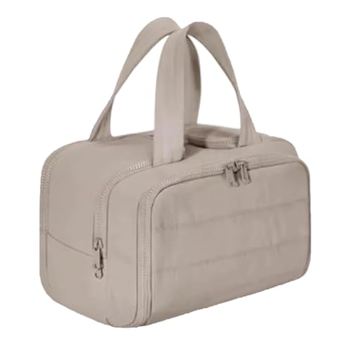 Elouva Toiletry Bag, Elouva Large Capacity Travel Cosmetic Bag for Women, Multi-Functional Waterproof Toiletry Organizer(Khaki) von ERICAT