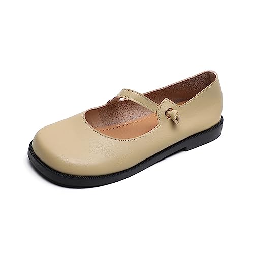 Flache Mary Jane Schuhe Frauen Flacher Mund Weicher Boden Runder Kopf Einzelne Schuhe EIN Wort mit Retro Weibliche Schuhe Einzelne Schuhe Flache Mary Jane Schuhe Frauen Flacher Mund Weicher Boden Runder Kopf Einzelne Schuhe EIN Wort mit Retro Weibliche Schuhe Einzelne Schuhe von ERICAT