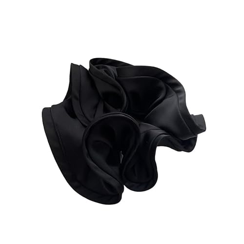 Frau Scrunchies elastisches Haarseil Mädchen Gummiband Lady Haarschmuck Haargummis Pferdeschwanz (Color : Black) von ERICAT