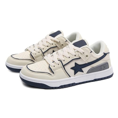 Frauen Chunky Sportschuhe Reibung Wird Sound Paar Flache Schuhe Low Fashion Trainer Retro Sport Weiße Schuhe Vier Jahreszeiten Einzelne Schuhe von ERICAT