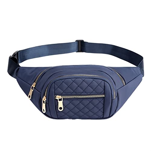 Frauen Gürteltasche Gürteltasche Reißverschluss Brusttasche Weibliche Bananentasche Geldbeutel Reise Schulter Geldbörse Bauchtasche Hüfte Gürteltasche (Color : Dark Blue) von ERICAT