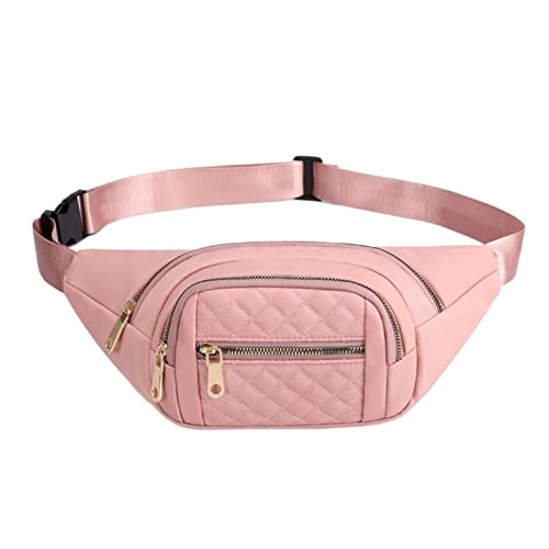 Frauen Gürteltasche Gürteltasche Reißverschluss Brusttasche Weibliche Bananentasche Geldbeutel Reise Schulter Geldbörse Bauchtasche Hüfte Gürteltasche (Color : Pink) von ERICAT