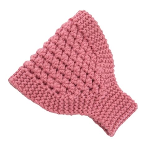 Frauen Warme Stirnband Gestrickte Elastische Haarbänder Headwrap Haar Zubehör for Dame Turban (Color : Pink, Size : 25cm*5cm*15cm) von ERICAT