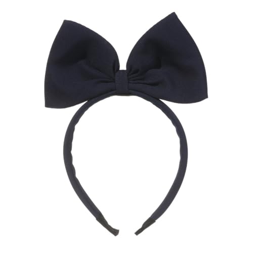 Großer Bogen-Haar-Reifen-Stirnband for Frauen und Mädchen, niedliche Schleife, Dekor, Kopfbedeckung, Haar-Accessoire (Color : Navy blue) von ERICAT